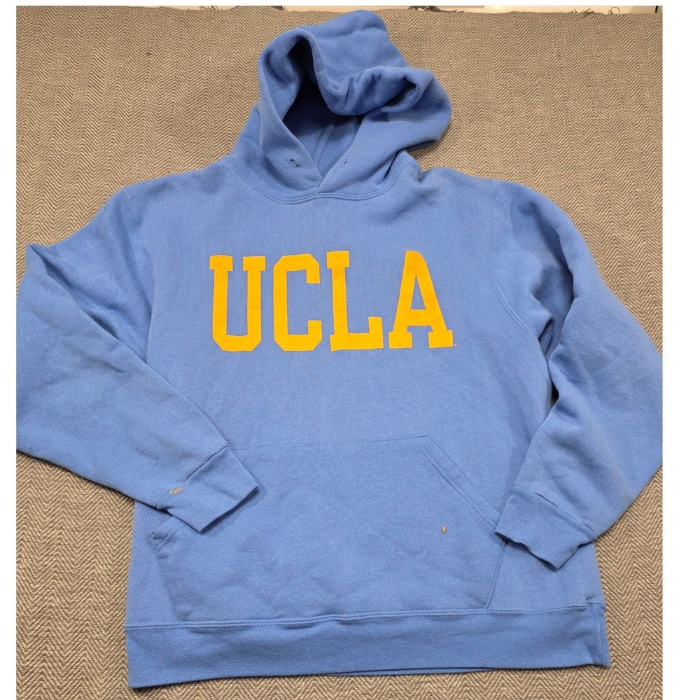 Vintage UCLA Gold Standard Hoodie Mens Medium Blue Made in USA Collegiate NCAA